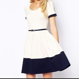 ASOS Skater Dress with Beautiful Contrast Band